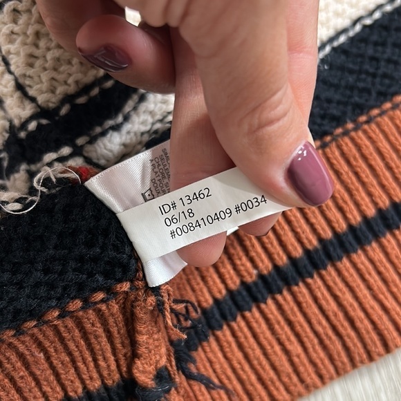 Express • color block open front knit cardigan - Picture 8 of 10